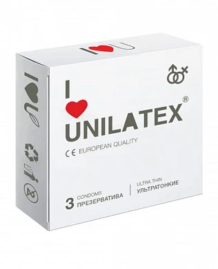 Презервативы Unilatex Natural Ultrathin ультратонкие № 3 шт — купить в секс-шопе LoveDoctor