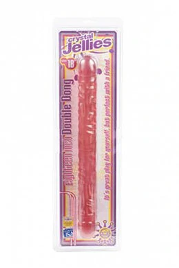 Фаллоимитатор двухсторонний Crystal Jellies 18" розовый — купить в секс-шопе LoveDoctor