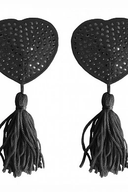Украшение на соски  Nipple Tassels Heart черное