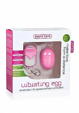 Виброяйцо 10 Speed Remote Vibrating Egg Small розовое — фото 3