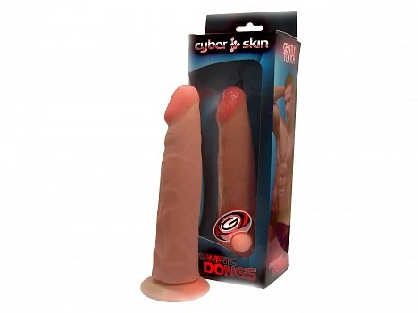 Реалистичный фаллос на присоске Cyber Skin 18,5 см — купить в секс-шопе LoveDoctor