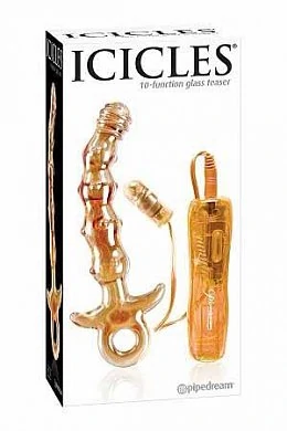 Анальный вибратор ICICLES № 15 из стекла — купить в секс-шопе LoveDoctor