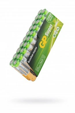 Алкалиновые батарейки GP Super Alkaline 24А ААA 20 шт в пленке — купить в секс-шопе LoveDoctor