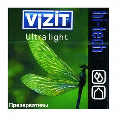 Презервативы Vizit Hi-Tech Ultra Light ультротонкие 3 шт — купить в секс-шопе LoveDoctor