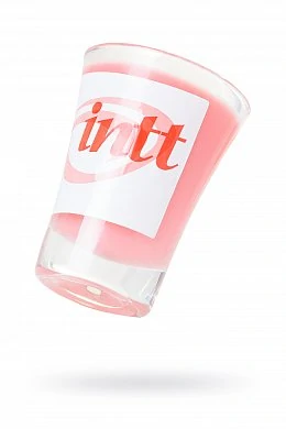 Массажная свеча для поцелуев INTT Strawberry с ароматом клубники 30 мл — купить в секс-шопе LoveDoctor
