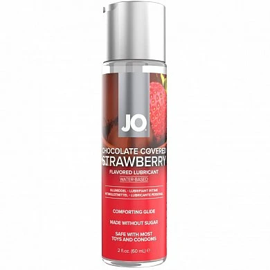 Съедобный лубрикант JO Strawberry 60 мл — купить в секс-шопе LoveDoctor