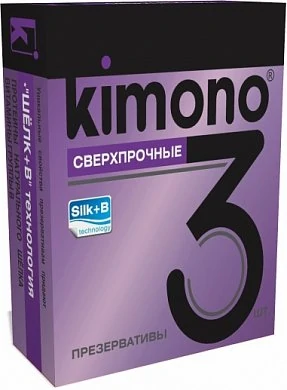 Презерватив Kimono сверхпрочные 3 шт — купить в секс-шопе LoveDoctor