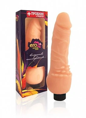 Вибратор реалистик EroWoman 19 см — купить в секс-шопе LoveDoctor