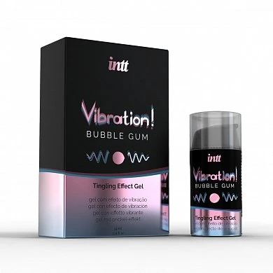 Гель Intt с эффектом вибрации Bubble Gum 15 мл — купить в секс-шопе LoveDoctor