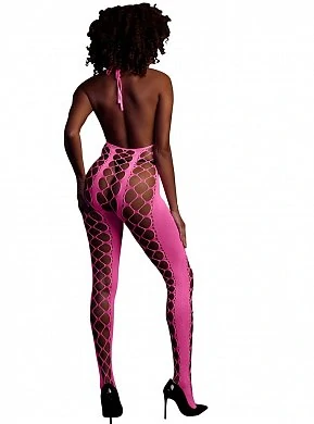 Боди-комбинезон Ouch Halterneck Neon Pink розовый XS/XL — фото 3