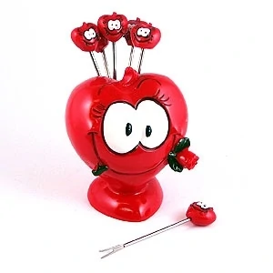 Набор вилок для фруктов сердца — купить в секс-шопе LoveDoctor