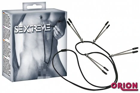 Зажимы на грудь и член Sextreme мужские — купить в секс-шопе LoveDoctor