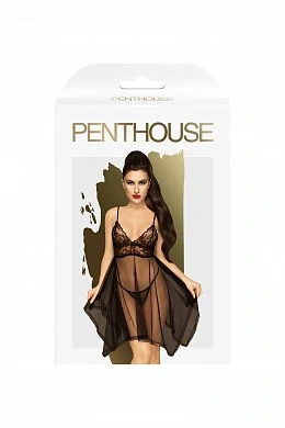 Пеньюар Penthouse Naughty doll с трусиками черный L/XL — фото 3