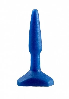 Анальный стимулятор Small Anal Plug blue синий 12 см — фото 2