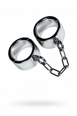 Наручники широкие Toyfa Metal серебристые — купить в секс-шопе LoveDoctor