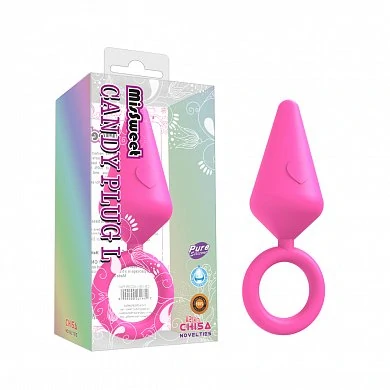 Втулка анальная Candy Plug розовая 9 см — купить в секс-шопе LoveDoctor