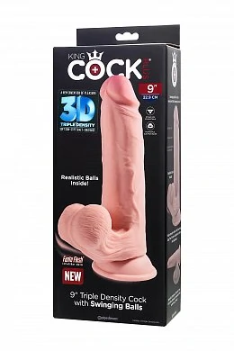 Фаллоимитатор Pipedream King Cock с подвижной мошонкой 26 см — фото 10