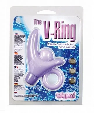 Стимулятор для клитора The V Ring purple — купить в секс-шопе LoveDoctor