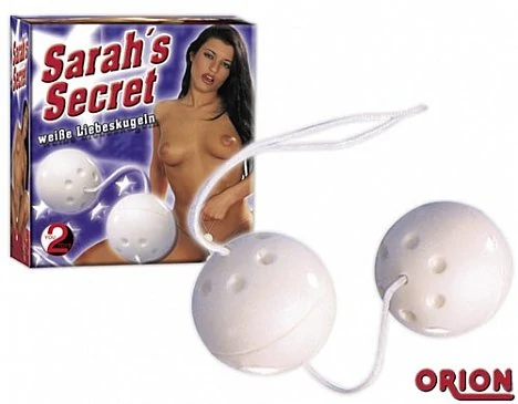 Шарики вагинальные Sarsh's Secret белые 3,5 см — купить в секс-шопе LoveDoctor
