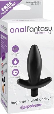 Вибровтулка анальная Beginner's Anal Anchor черная — купить в секс-шопе LoveDoctor