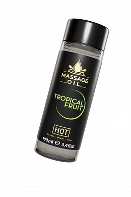 Массажное масло Hot с ароматом тропических фруктов 100 мл — купить в секс-шопе LoveDoctor