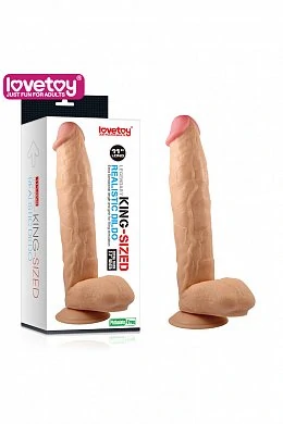 Фаллоимитатор реалистичный телесный LoveToy 28 см — купить в секс-шопе LoveDoctor