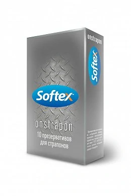 Презервативы Softex Onstrapon - для страпонов № 10 шт — купить в секс-шопе LoveDoctor