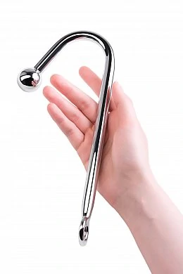 Крюк анальный с шаром Toyfa Metal серебряный 37 см — фото 6