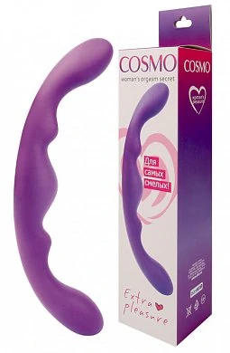 Фаллоимитатор двусторонний Cosmo фиолетовый 26 см — купить в секс-шопе LoveDoctor