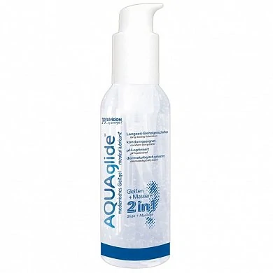 Гель смазка + массаж с дозатором Aqua Glide 2 в 1 125 мл