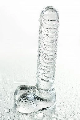 Нереалистичный фаллоимитатор Sexus Glass прозрачный 20 см — фото 9