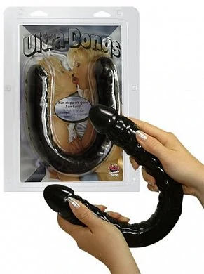 Фаллоимитатор двойной Ultra-Dong Rot черный — купить в секс-шопе LoveDoctor