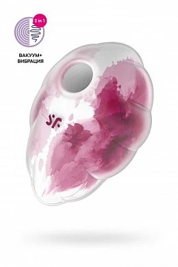 Вакуум-волновой бесконтактный стимулятор клитора Satisfyer Cloud Dancer красный — купить в секс-шопе LoveDoctor