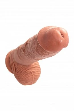 Фаллоимитатор Pipedream,King Cock10" Cock with balls -Tan — фото 7