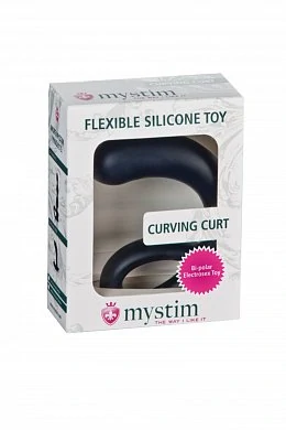 Электростимулятор Mystim Curving Curt силикон черный 13 см — фото 2