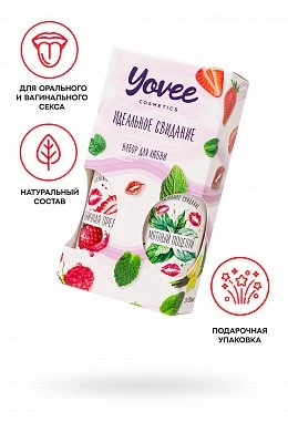 Набор смазок Yovee клубника + мята 2 х 100 мл — купить в секс-шопе LoveDoctor