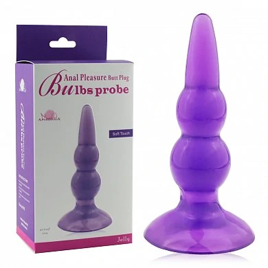 Анальная втулка Bulb Probe фиолетовая 12 см — купить в секс-шопе LoveDoctor