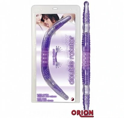 Двусторонний гибкий вибратор Double Rotator mit Vibration — купить в секс-шопе LoveDoctor
