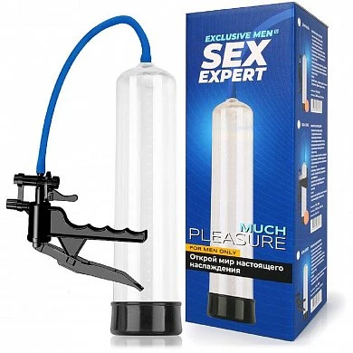 Вакуумная помпа SexExpert черная 30 см — купить в секс-шопе LoveDoctor