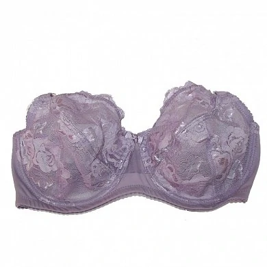 Бюстгальтер. Цвет: фиолетовый. Ткань: стрейч гипюр. Размеры: Е, 75, 85,90,95,100.