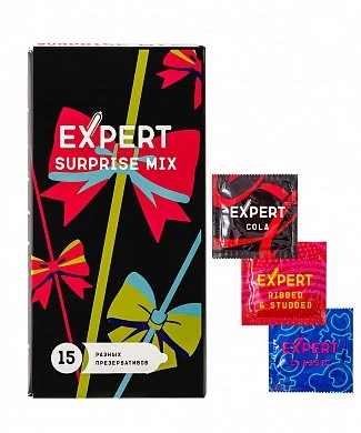 Презервативы Expert Surprise Mix секретный микс №15 — купить в секс-шопе LoveDoctor