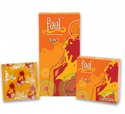 Презервативы Feel 3 in 1 № 3 — купить в секс-шопе LoveDoctor