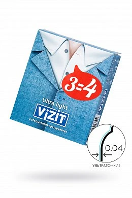Презервативы Vizit ультратонкие № 3 — купить в секс-шопе LoveDoctor