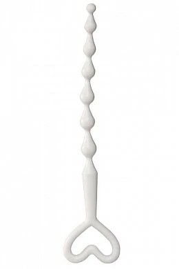 Шарики-цепочка белого цвета Материал ПВХ Размер длина 32 см