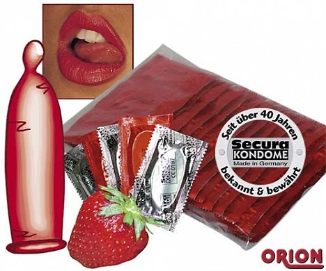 Презерватив Secura Клубника — купить в секс-шопе LoveDoctor