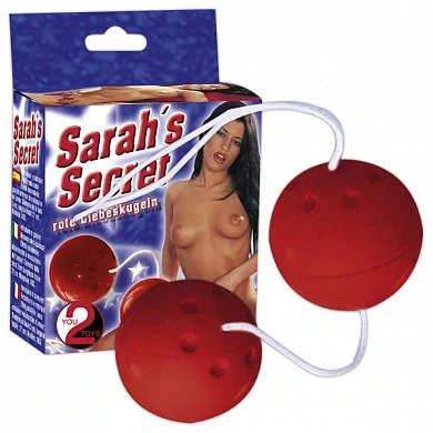 Шарики вагинальные Sarsh's Secret красные 3,5 см — купить в секс-шопе LoveDoctor