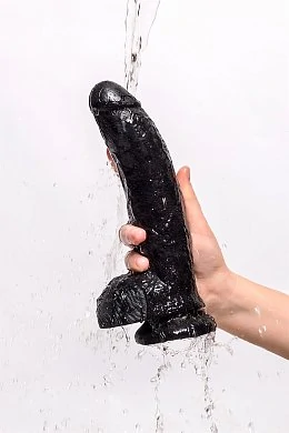 Фаллоимитатор Pipedream King Cock с мошонкой черный 25 см — фото 13