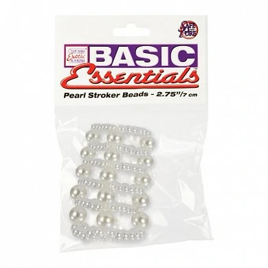 Жемчужная насадка на пенис Basic Essentials Large — купить в секс-шопе LoveDoctor