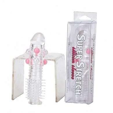 Насадка с бусами Penis Silicone Sleeve — фото 2