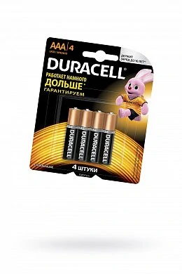 Мизинчиковые батарейки типа ААА Duracell LR03 4 шт — купить в секс-шопе LoveDoctor